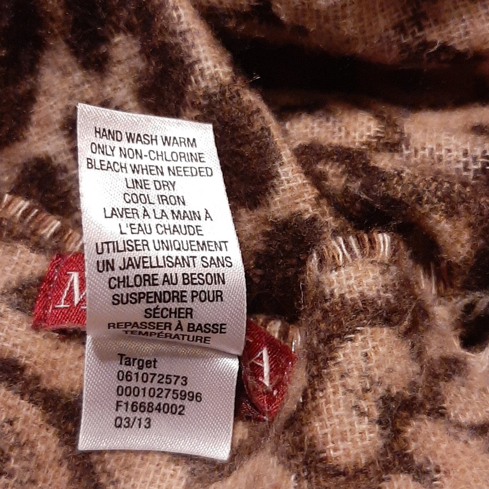 1/2 Price🔻Merona Cheetah Leopard Scarf Unbranded Polar Fleece Cap - Picture 7 of 12